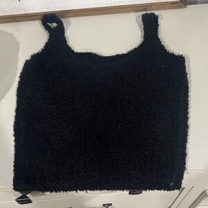 SKIMS Black Fuzzy Women's Camisole